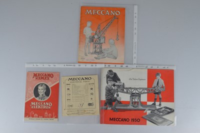 Lot 309 - Meccano group of Australian Export product Catalogues and leaflets (4)