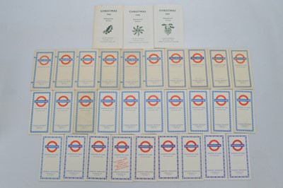Lot 319 - London Underground Pocket Maps 1950-1971 (32)