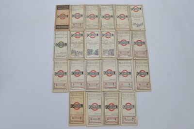 Lot 321 - 1920s London General Bus Pocket Timetables/Maps, (22)