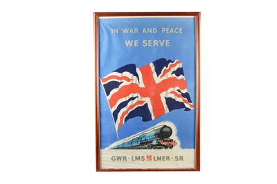 Lot 338 - 1945 Poster Reginald Mayes In War and Peace We Serve