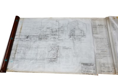 Lot 339 - Federated Malay States Railway Sentinel Cammell Steam Railcar Diagrams