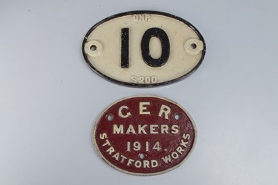 Lot 349 - Cast Iron Coach Builders Plate and Bridge Plate (2)