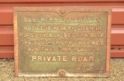 Lot 358 - Southern Railway Notice