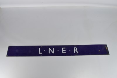 Lot 359 - Enamel LNER Sign