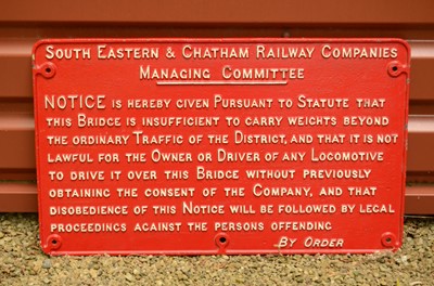 Lot 361 - SE & CR Railway Notice