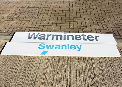 Lot 371 - 1990s Plastic Station Platform Signs (2)