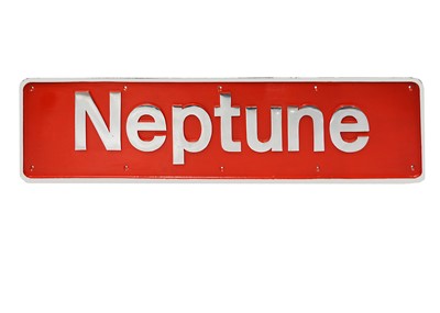 Lot 393 - Diesel Locomotive Name Plate Neptune