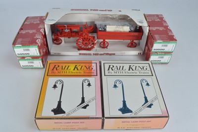 Lot 407 - LGB and MTH G Gauge lights and ERTL Tractor (7)