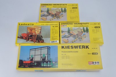 Lot 432 - hmb Holzmodellbausatz G Gauge Wood Kit Sawmills, Coaling Stages (4)