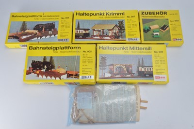 Lot 434 - hmb Holzmodellbausatz G Gauge Wood Kit Small Rural Stations and Freight Docks (7)