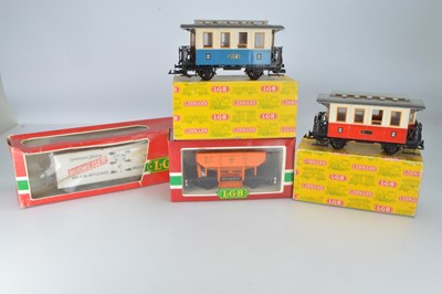 Lot 460 - LGB Coaches and Wagons (4)