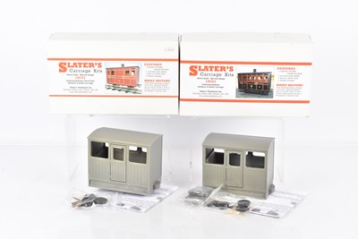 Lot 468 - Slaters G Gauge 16mm Scale Narrow Gauge Coaches (4)