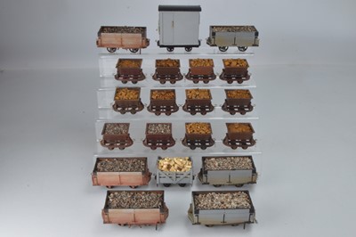 Lot 473 - Swift and similar narrow gauge commercial kit built and painted rolling stock (20)