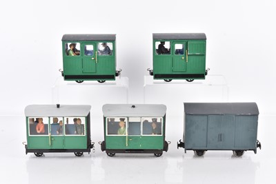 Lot 476 - Swift Models and similar kit/scratch built and painted Narrow gauge rolling stock (5)