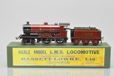 Lot 481 - THE FOLLOWING 174 LOTS ARE FROM THE JOHN IMGRAM COLLECTION Bassett Lowke 0 Gauge clockwork 4-4-0 Loco and Tender LMS lined maroon 'Duke of York'