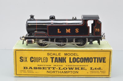 Lot 484 - Bassett Lowke 0 Gauge 0-6-0 Tank Locomotive electric 3-Rail  LMS, No 78