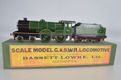 Lot 490 - Bassett Lowke (modified) 0 Gauge 3-Rail 4-4-0, Loco and tender, G&SWR (Glasgow and South Western Railway) 