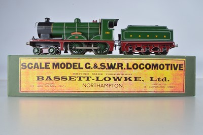 Lot 492 - Bassett Lowke O Gauge 3-Rail  4-4-0, loco and tender, G&SWR (Glasgow & SOUTH WESTERN RAILWAY) , 'John Thomas', No 138