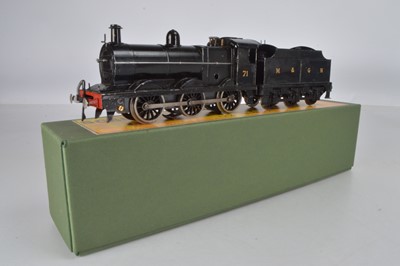 Lot 494 - Bassett Lowke (modified)  0 Gauge 3-Rail 0-6-0 loco and tender M&GN (Midland and Great Northern) No 71