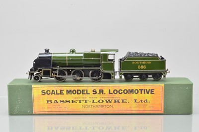 Lot 497 - Bassett Lowke 0 Gauge 2-6-0 Loco & Tender SR lined green 'Mogul' No.866