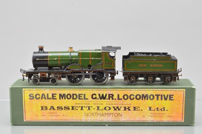 Lot 502 - Bassett Lowke 0 Gauge 4-4-0 Loco and Tender GWR County class, No 3400