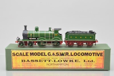 Lot 504 - Bassett Lowke 0 Gauge Class 336, professionally modified 4-4-0 Loco and Tender G&SWR, number 350