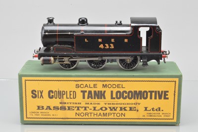Lot 506 - Bassett Lowke 0 Gauge 0-6-0 Tank Locomotive, LNER, No 433