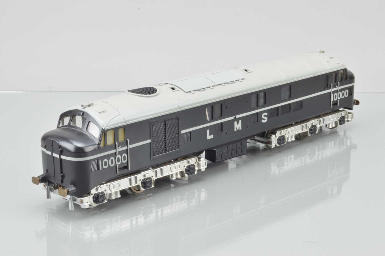 Lot 511 - Bond's 0 Gauge Class 16-2 Co-Co Diesel LMS Black with Silver lining, No 10000
