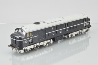 Lot 511 - Bond's 0 Gauge Class 16-2 Co-Co Diesel LMS Black with Silver lining, No 10000