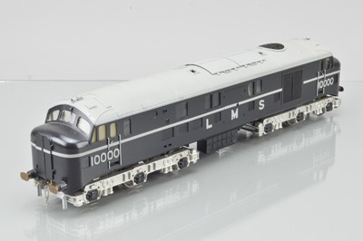 Lot 511 - Bond's 0 Gauge Class 16-2 Co-Co Diesel LMS Black with Silver lining, No 10000