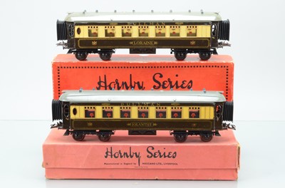 Lot 535 - Hornby O Gauge Pullman coaches (2) 