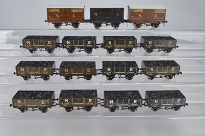 Lot 545 - LMC (Leeds Model Co) O Gauge North Eastern Rolling Stock, (15)