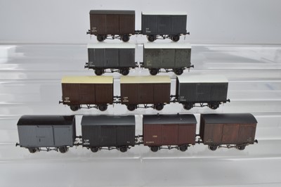 Lot 547 - Leeds Model Company 0 Gauge North Eastern and LMS Covered Wagons, (11)