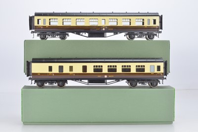 Lot 586 - Exley O Gauge GWR Centre Corridor all 3rd and Corridor 3rd/Brake end (2)