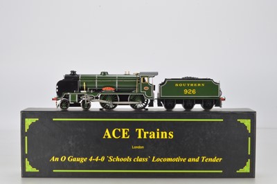 Lot 619 - Ace Trains, Issue O Gauge E/10, 4-4-0 'Schools Class', Maunsell lined olive green  'Repton' No 926