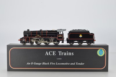 Lot 629 - Ace Modern issue 0 gauge E/19 LMS Black 5 Loco and Tender, 'The Glasgow Highlander', No 45157