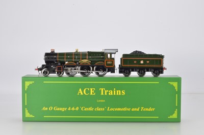 Lot 630 - Ace Modern issue O gauge E7/1 4-6-0 Loco and Tender, GWR Castle Class 'Swindon' No 7037