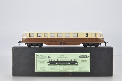 Lot 634 - WJ Vintage O gauge coarse scale, WJV 01025 GWR Diesel Railcar No 22