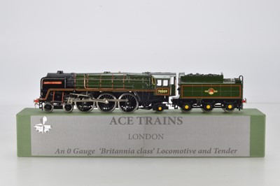 Lot 635 - ACE Trains Modern Issue O gauge E/27, Loco and Tender, BR Britannia Class 4-6-2, 'ALFRED THE GREAT', No 70009