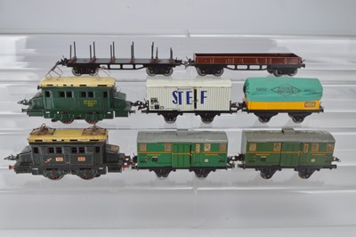 Lot 656 - French Hornby O Gauge Pre and Post war Locomotives and Rolling Stock (8)