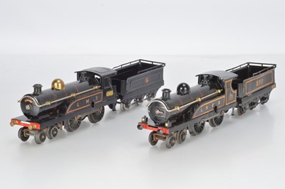 Lot 663 - Hornby O Gauge pair of LNER version and LMS 4-4-0 loco and Tender No 2711  (2)