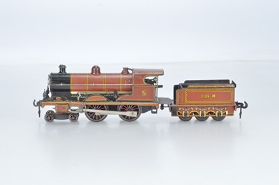 Lot 776 - Carette O Gauge 4-4-0, Locomotive and tender, Midland Railway, No 1134-M to tender and 1132-M