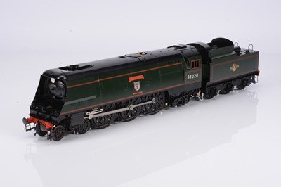 Lot 997 - Believed Astor Gauge 1 Live steam 4-6-2, locomotive and tender, Southern railway West  Country Class, 'Seaton', No 34020