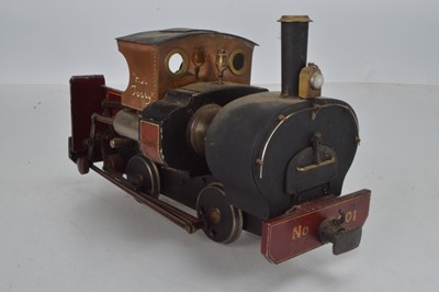 Lot 1045 - A kit  / scratch built gauge 1 Hot Air engine with No 001 to the frames