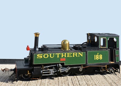 Lot 1052 - A professionally-built and painted 3 1/2 inch gauge Lynton and Barnstaple Railway narrow gauge 2-6-2 tank locomotive