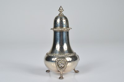 Lot 278 - A 1960s silver sugar caster from Harrods
