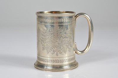 Lot 294 - A Victorian christening tankard by Walter & John Barnard