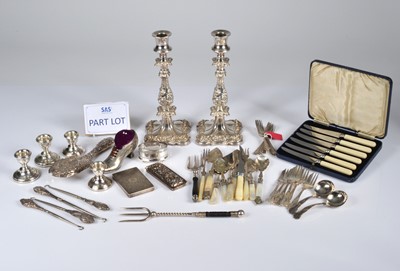 Lot 298 - A collection of Victorian & later silver & silver plated items