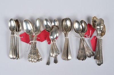 Lot 306 - A collection of silver Georgian & Victorian tea & coffee spoons