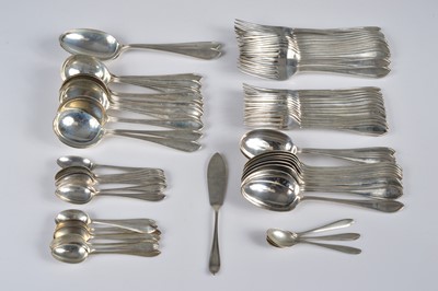 Lot 312 - An Art Deco canteen of cutlery for 12 by Viners
